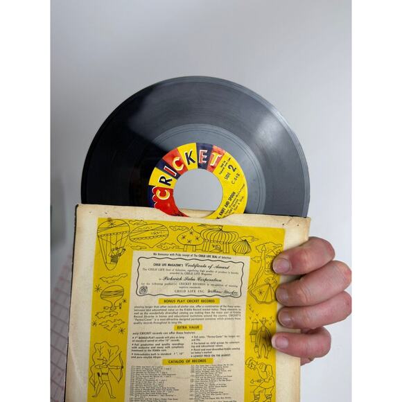 The Cricketones, Alphabet and Counting‎ Songs, 1953 7" - Chidlren's - Rare - Picture 2 of 2